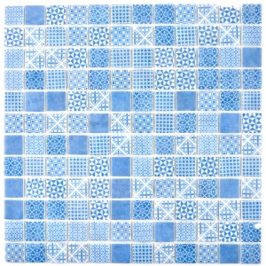 Mosaik ECO Patchwork Blå | Ekosten.se