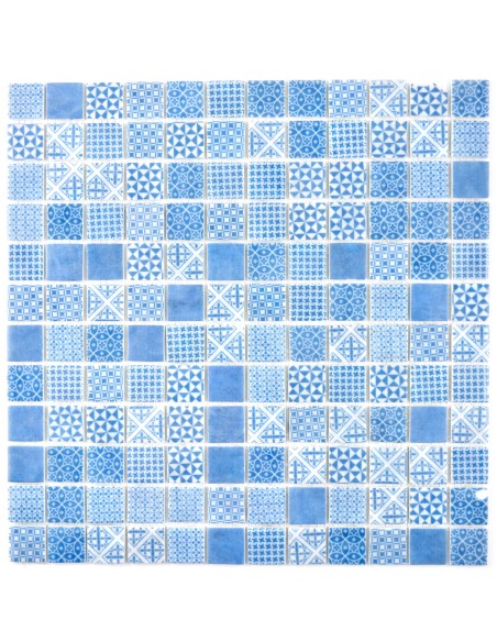 Mosaik ECO Patchwork Blå | Ekosten.se