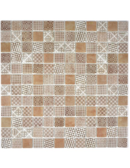 Mosaik ECO Patchwork Brun | Ekosten.se
