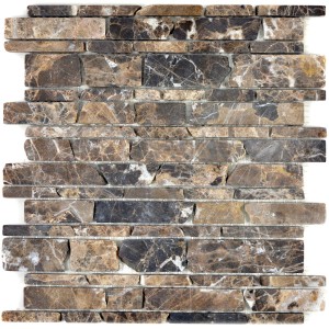 Naturstenmosaik  Marmor Castanao Brun | Ekosten.se