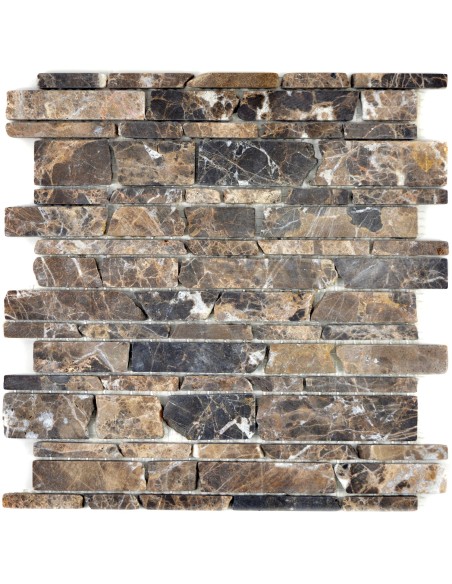Naturstenmosaik  Marmor Castanao Brun | Ekosten.se