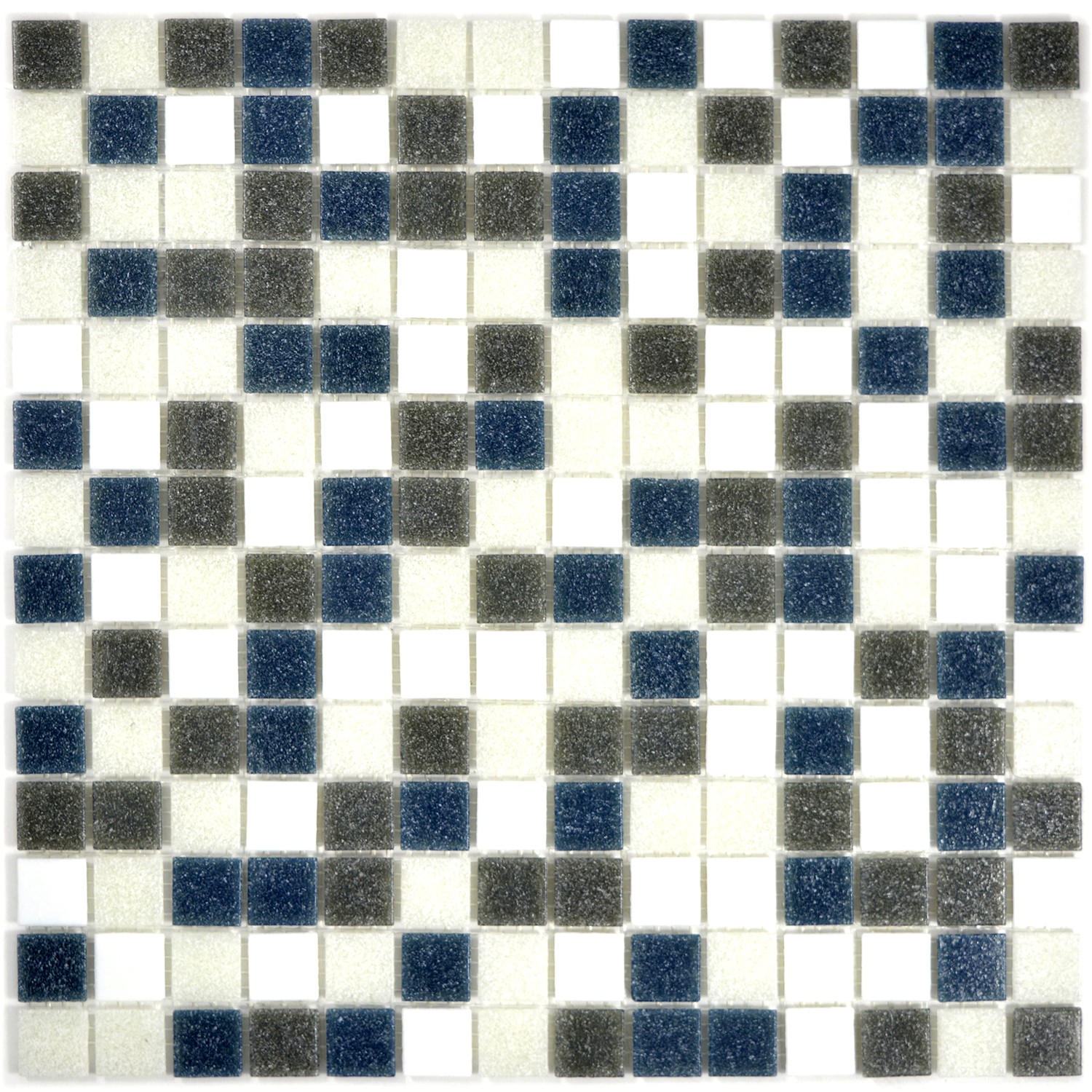 Glasmosaik Vit Grå Metallic Mix | Ekosten.se