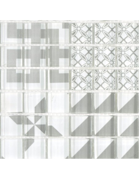Design Kristallmosaik Grå Retro | Ekosten.se