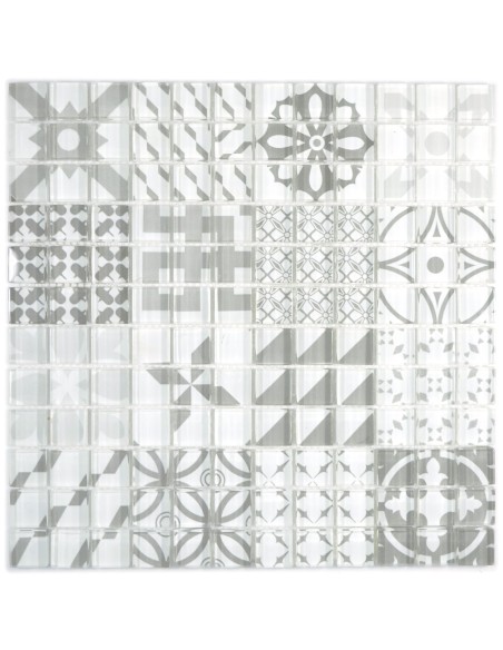 Design Kristallmosaik Grå Retro | Ekosten.se