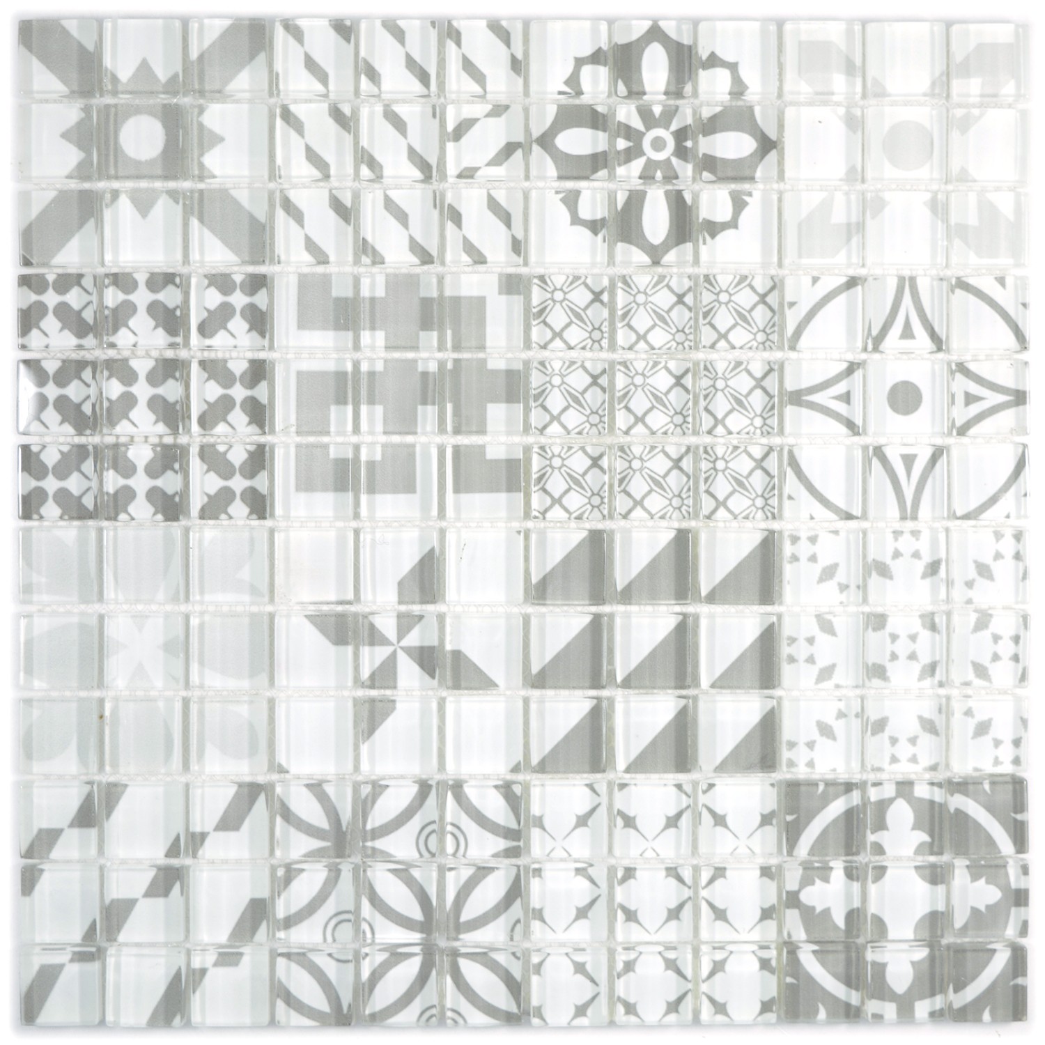 Design Kristallmosaik Grå Retro | Ekosten.se