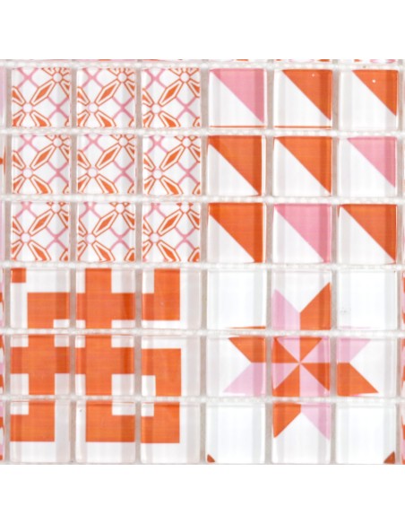 Design Kristallmosaik Röd Retro | Ekosten.se
