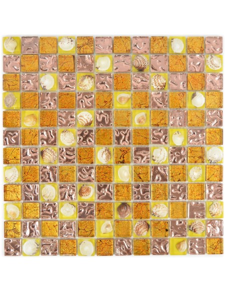 Kristallmosaik Mussla Orange