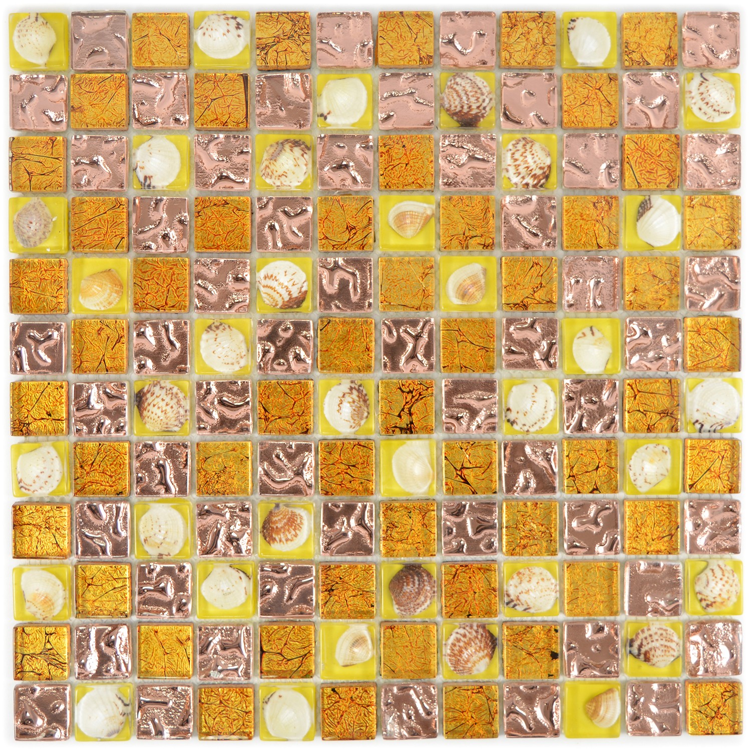 Kristallmosaik Mussla Orange