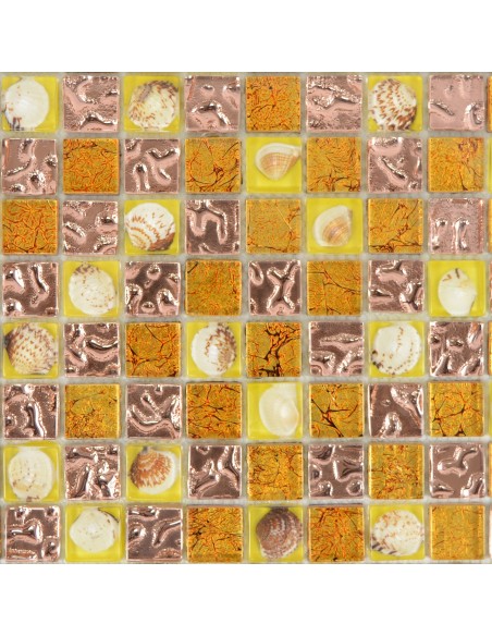 Kristallmosaik Mussla Orange