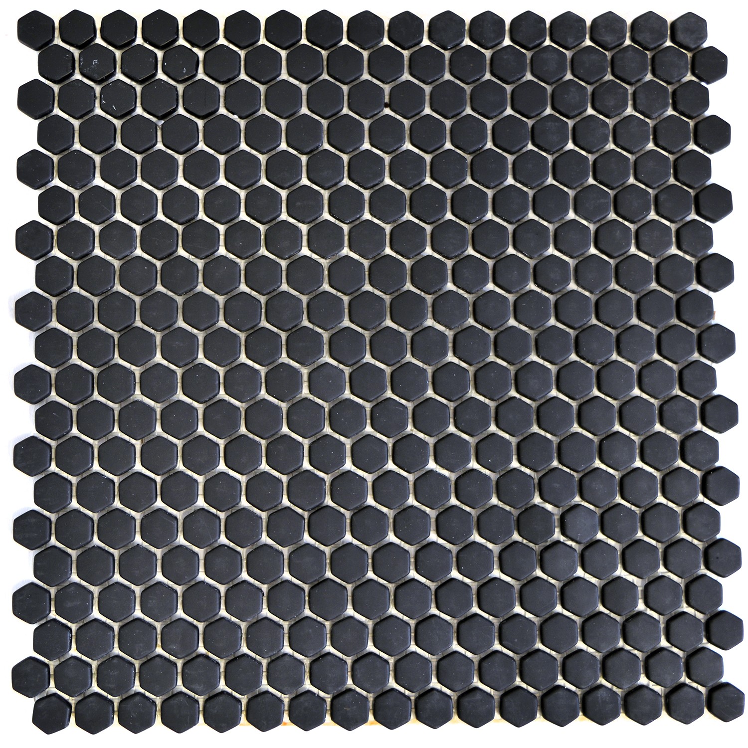 Hexagon Glasmosaik Eco Svart Matt | Ekosten.se