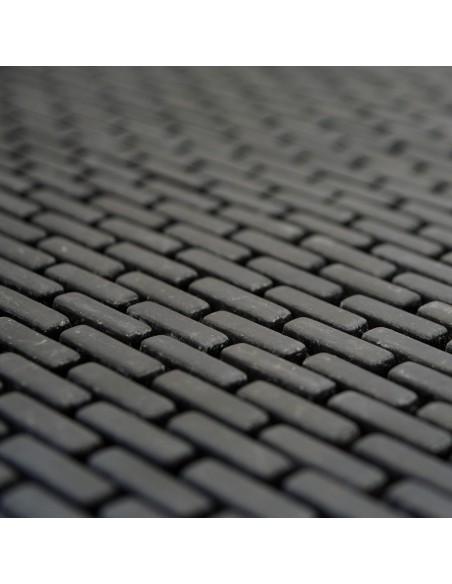 Glas Emalj Mosaik Minibrick Svart