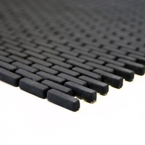 Glas Eco Mosaik Minibrick Svart  | Ekosten.se