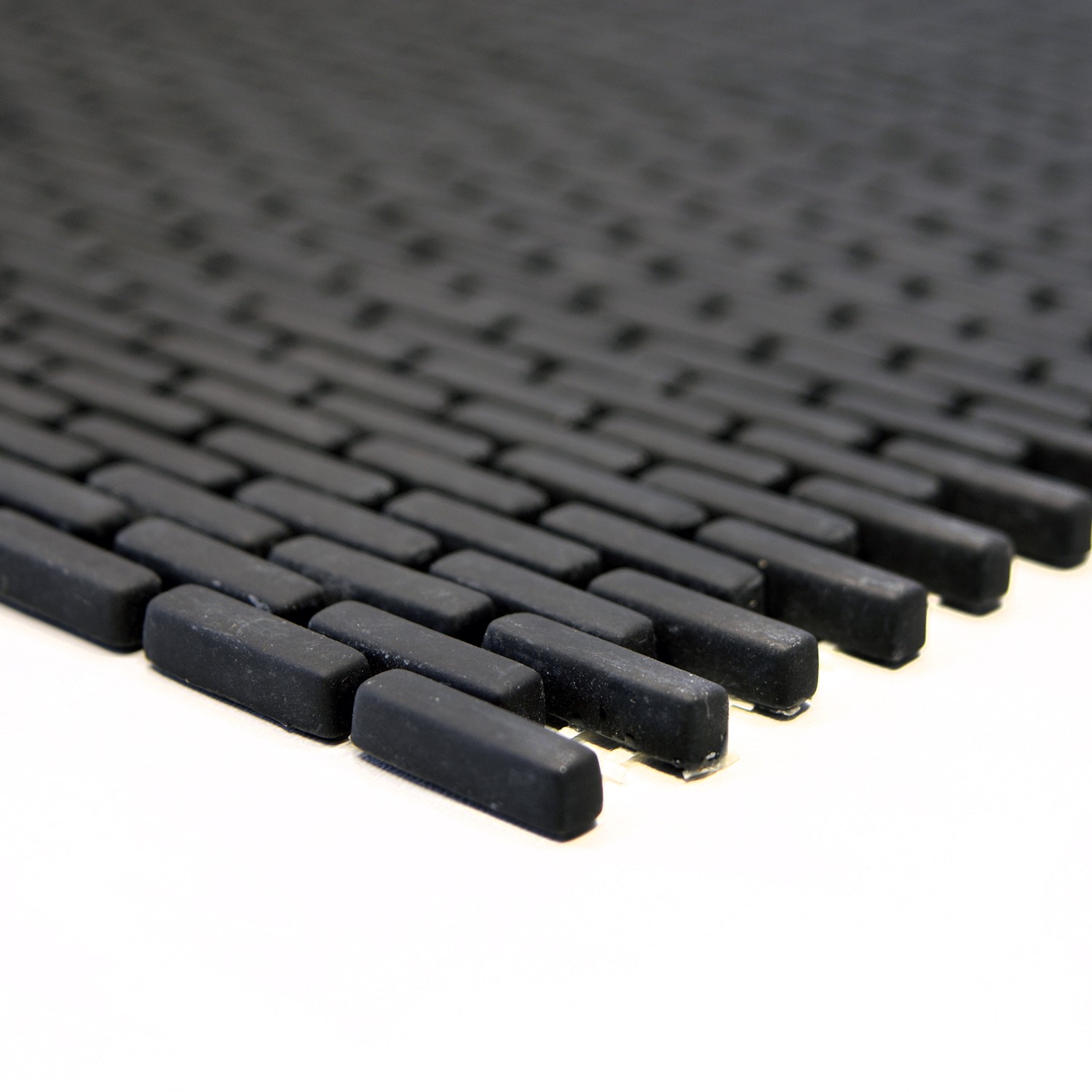 Glas Eco Mosaik Minibrick Svart  | Ekosten.se