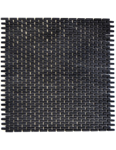 Glas Emalj Mosaik Minibrick Svart