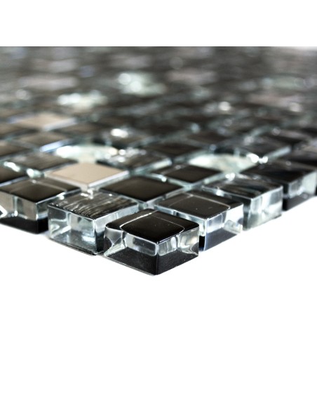 Svart Silver Kristall Diamant Mosaik | Ekosten.se