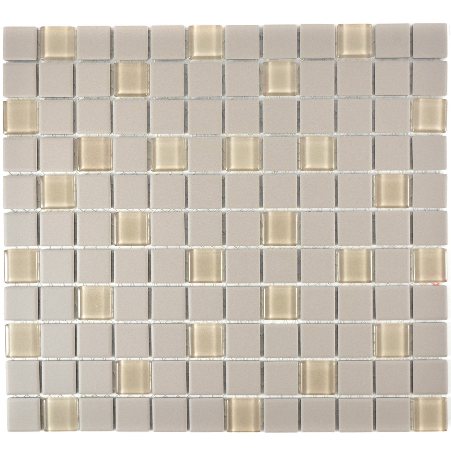 Ljusgrå Keramik Glas Mosaik | Ekosten.se