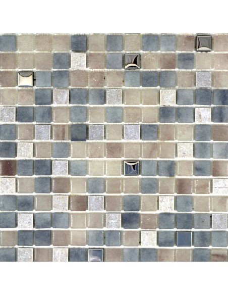 Mosaik Mix Kristall Natursten Grigio