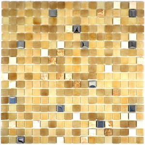 Mosaik Kristall Natursten Guld | Ekosten.se