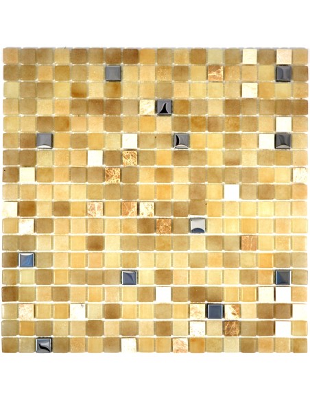 Mosaik Kristall Natursten Guld | Ekosten.se