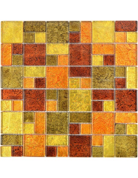 Kristall Mosaik Guld Orange | Ekosten.se