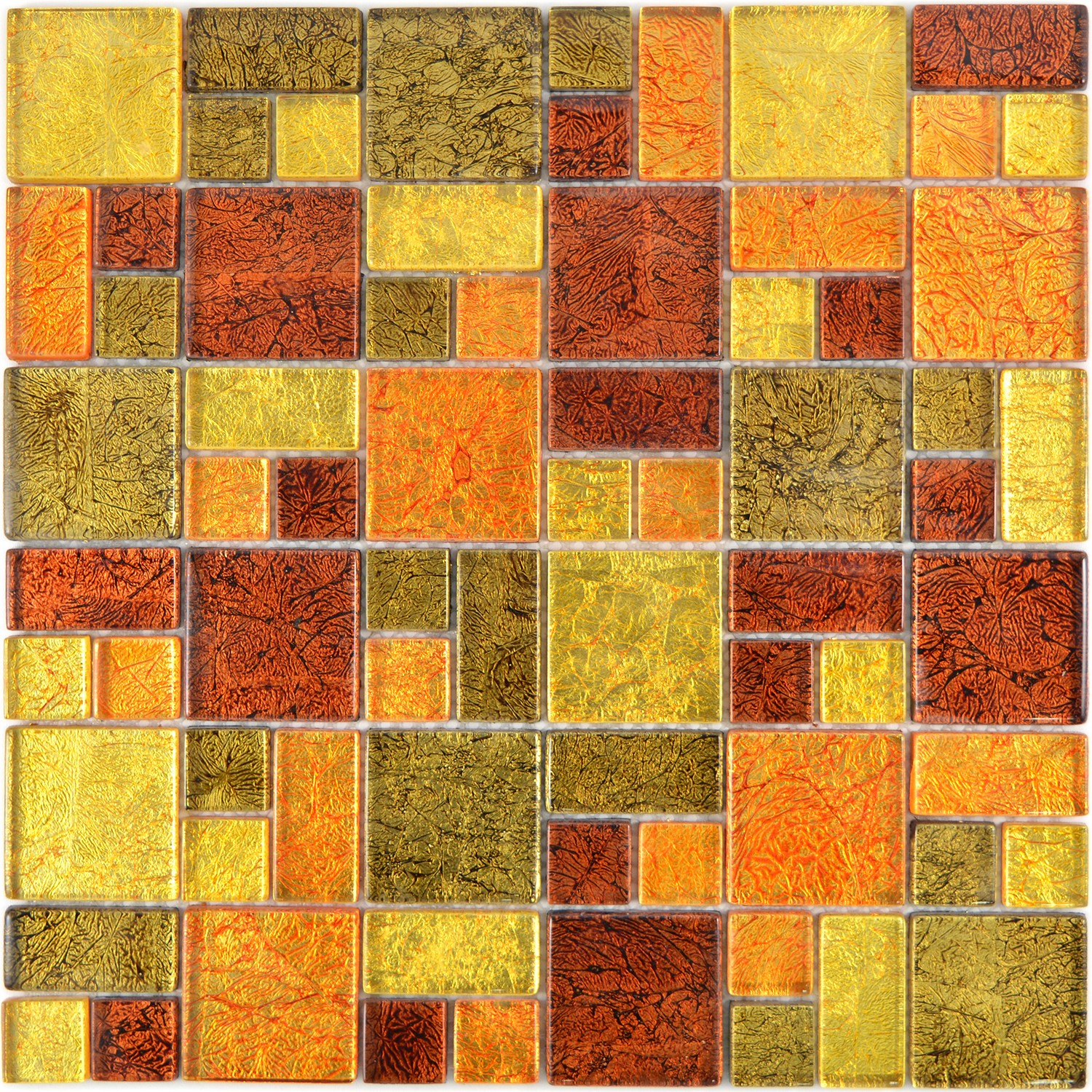 Kristall Mosaik Guld Orange | Ekosten.se