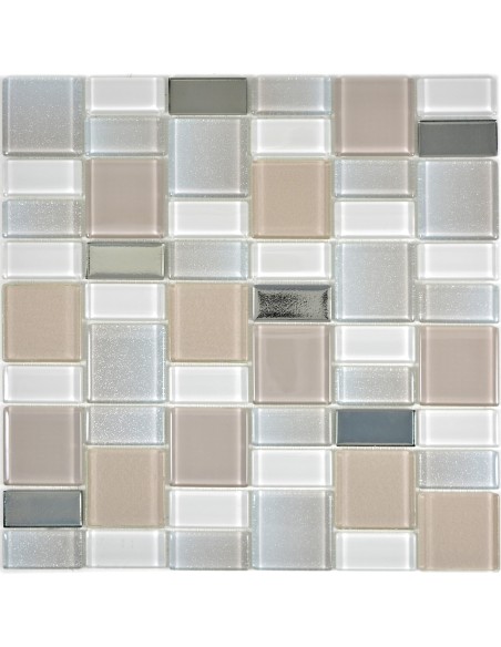 Dazzle Glasmosaik Beige | Ekosten.se