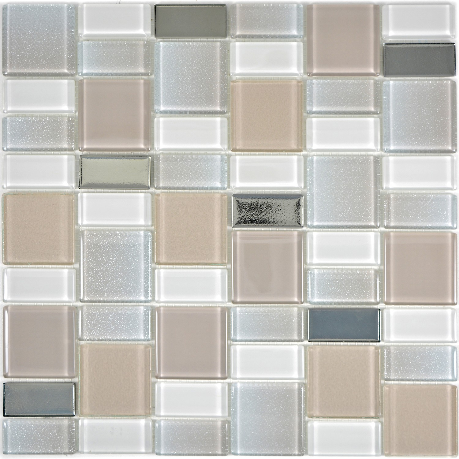 Dazzle Glasmosaik Beige | Ekosten.se