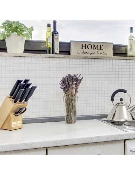 Vit Blank Klinker Mosaik | Ekosten.se