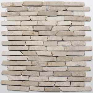 Beige Stavmosaik Marmor Biancone | Ekosten.se
