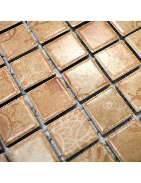 Beige Retro Klinkermosaik | Ekosten.se