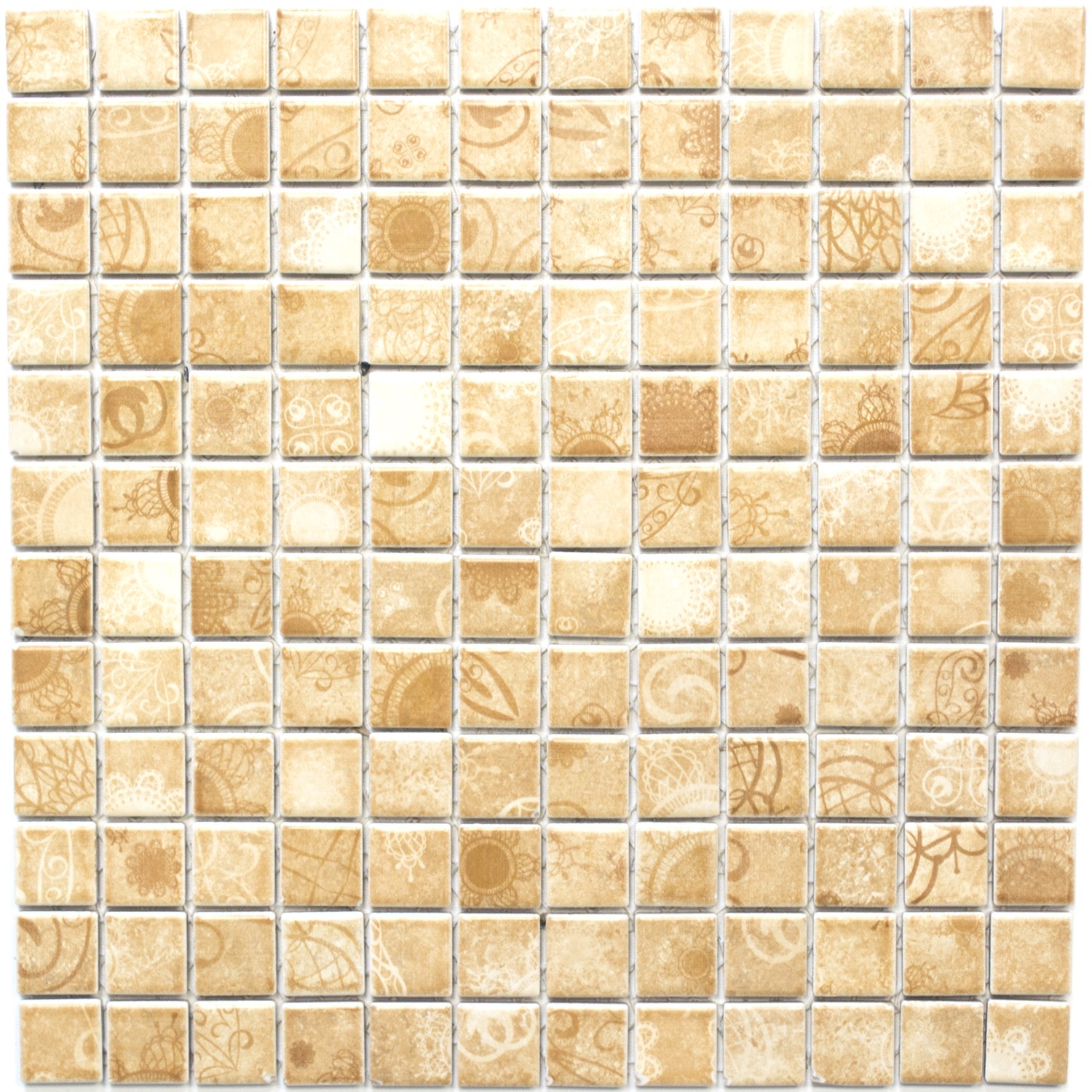 Beige Retro Klinkermosaik | Ekosten.se