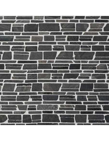 Brickmosaik Natursten Marmor Nero Marquina
