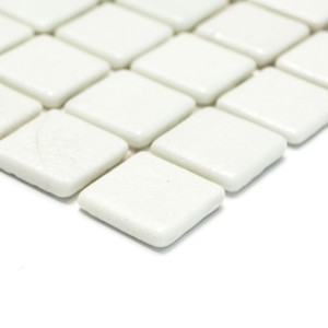 Glas Mosaik Vit Tumlad | Ekosten.se