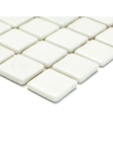 Glas Mosaik Vit Tumlad | Ekosten.se