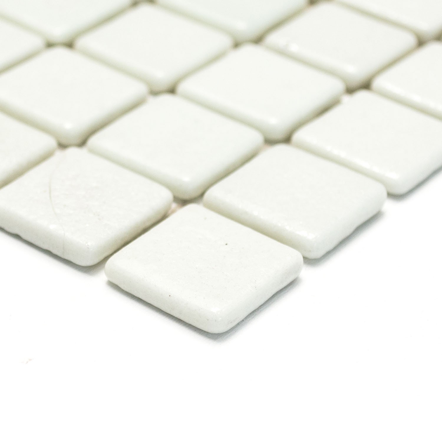 Glas Mosaik Vit Tumlad | Ekosten.se
