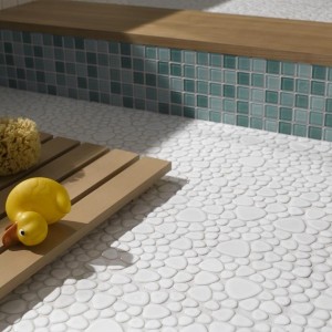 Oregelbunden Mosaik Vit Blank | Ekosten.se