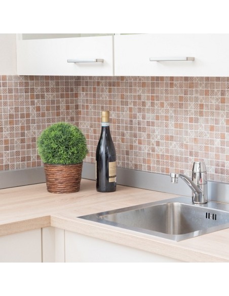 Mosaik ECO Patchwork Brun | Ekosten.se