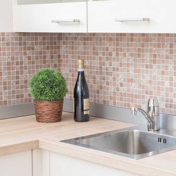 Mosaik ECO Patchwork Brun | Ekosten.se
