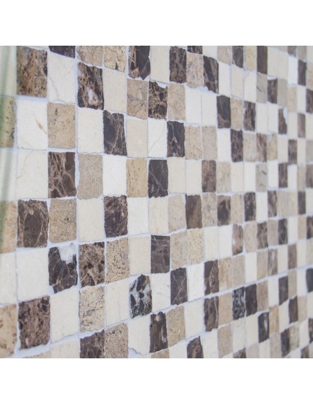 Natursten Marmormosaik Beige Creme | Ekosten.se