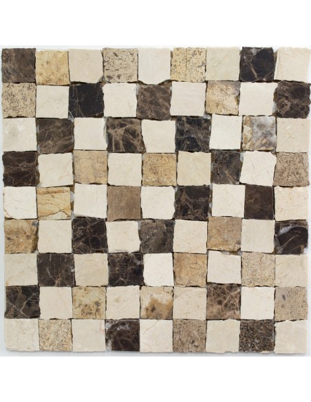 Natursten Marmormosaik Beige Creme | Ekosten.se