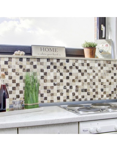 Natursten Marmormosaik Beige Creme | Ekosten.se