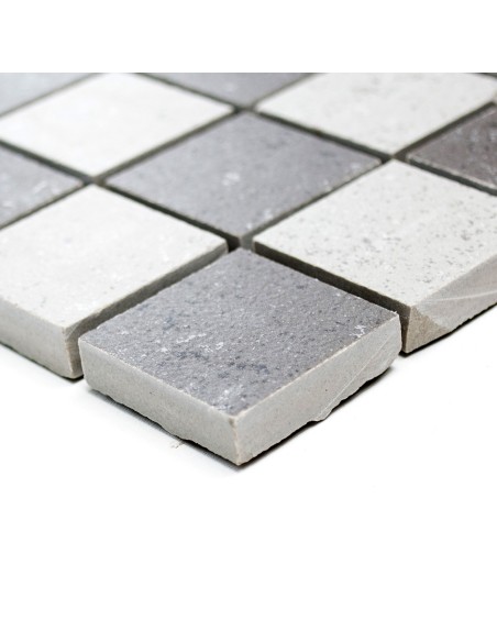 Granitkeramik Klinkermosaik Grå Mix | Ekosten.se