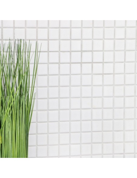 Vit Keramikmosaik Blank | Ekosten.se