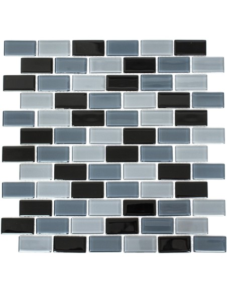Brickmosaik Murförband Kristall Svart Mix | Ekosten.se