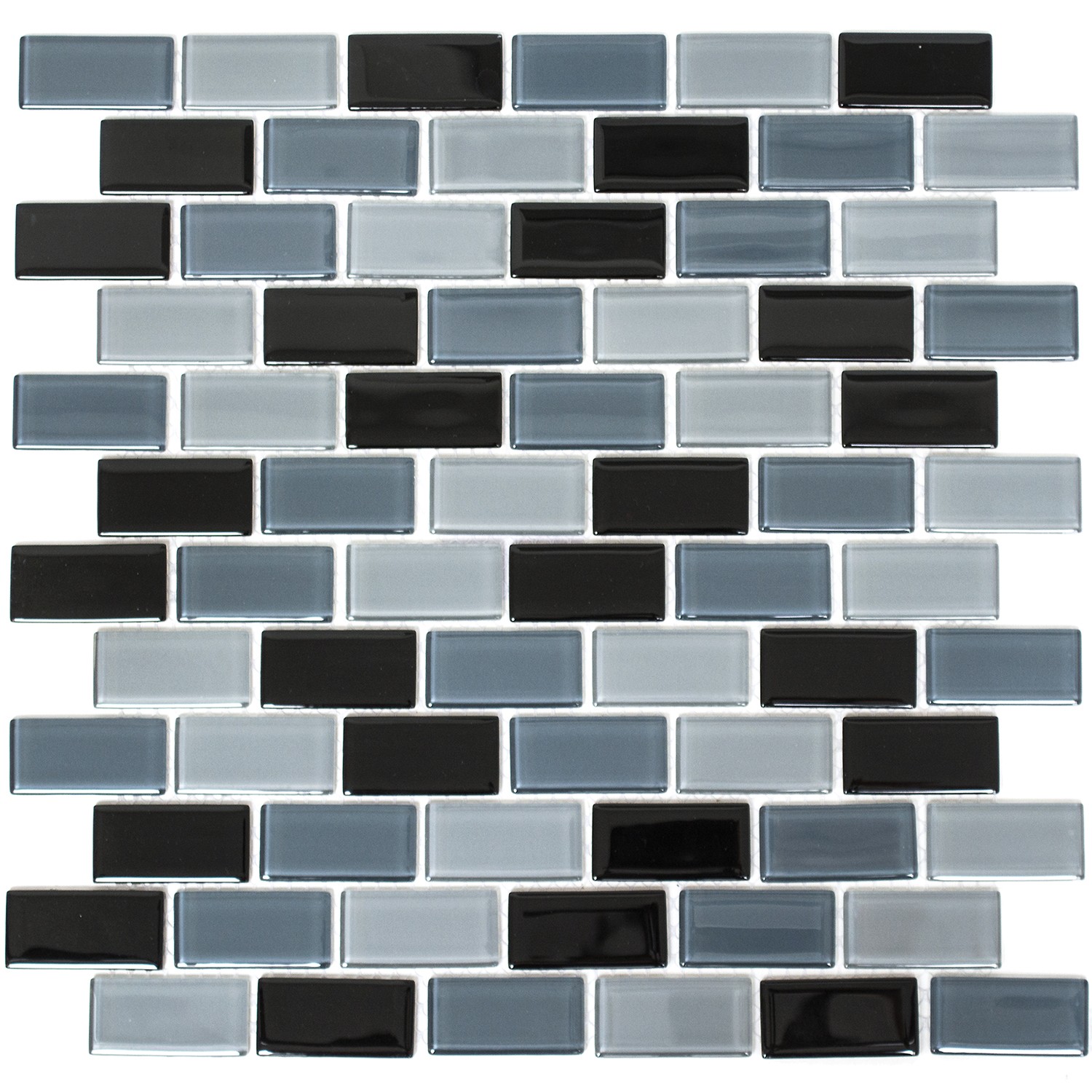 Brickmosaik Murförband Kristall Svart Mix | Ekosten.se