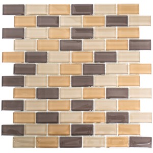 Kristall Brickmosaik Brun Mix | Ekosten.se