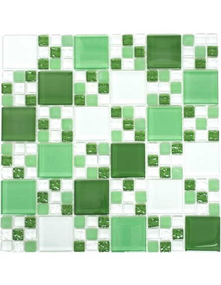 Kombi Mosaik Kristall Grön Mix | Ekosten.se