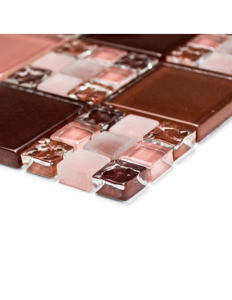 Kombi Mosaik Kristall Bordeaux Mix | Ekosten.se