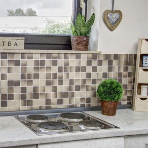 Halkdämpande Klinkermosaik Beige Brun | Ekosten.se