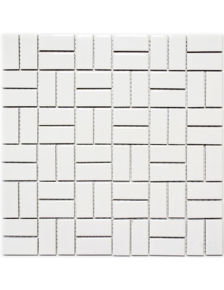 Mosaik Keramik Väderkvarn Vit Blank | Ekosten.se